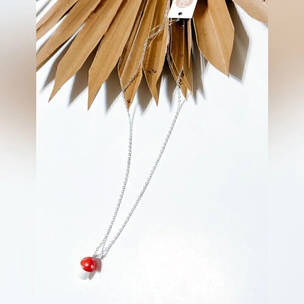 mushroom necklace